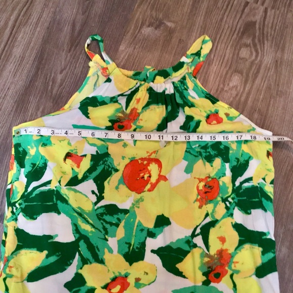 Floral Halter Shift Dress with Pockets - Small - Picture 5 of 8